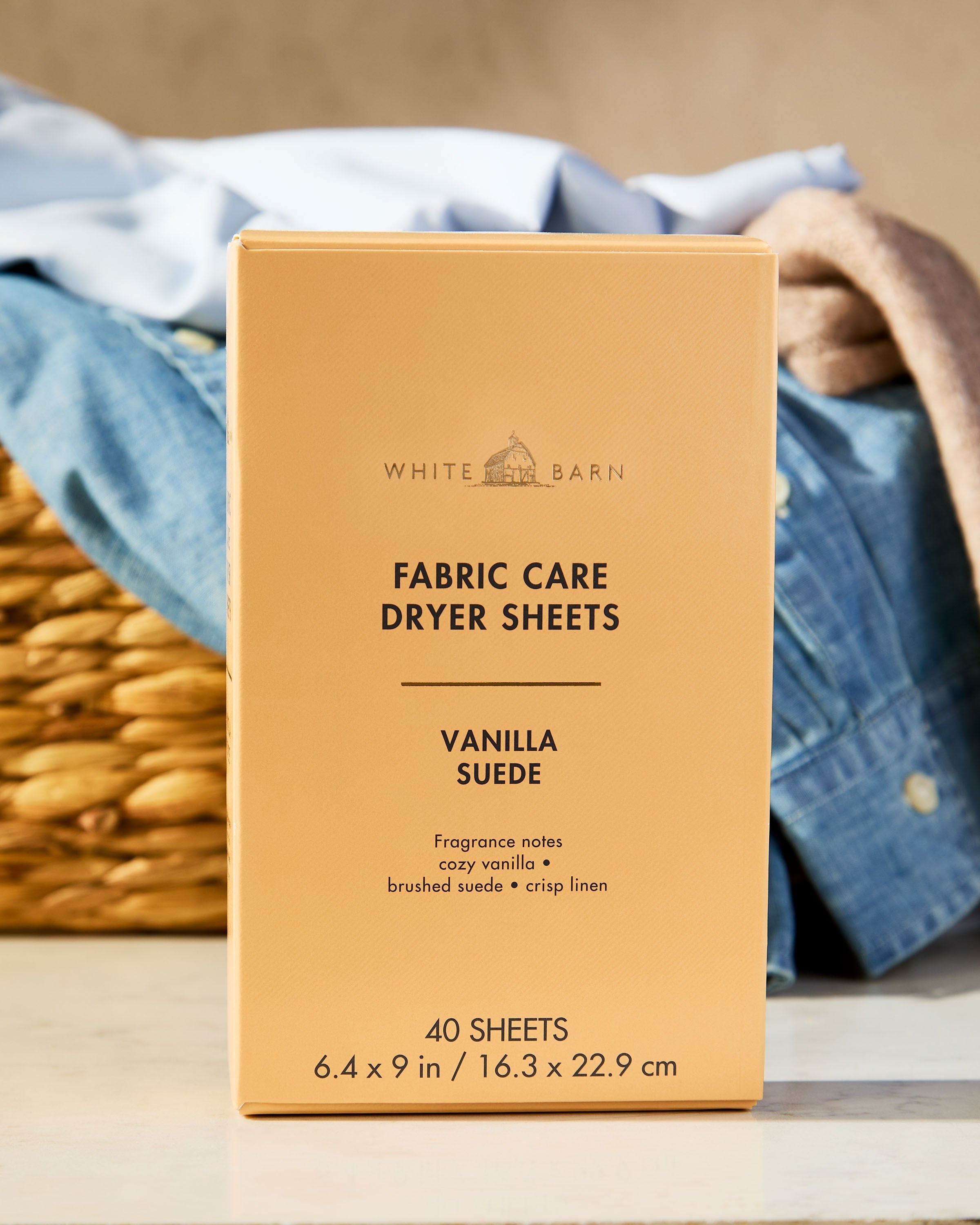 Vanilla Suede Dryer Sheets
